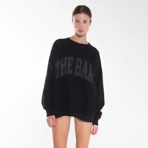 The Bar Varsity Sweatshirt Size Medium - Black
